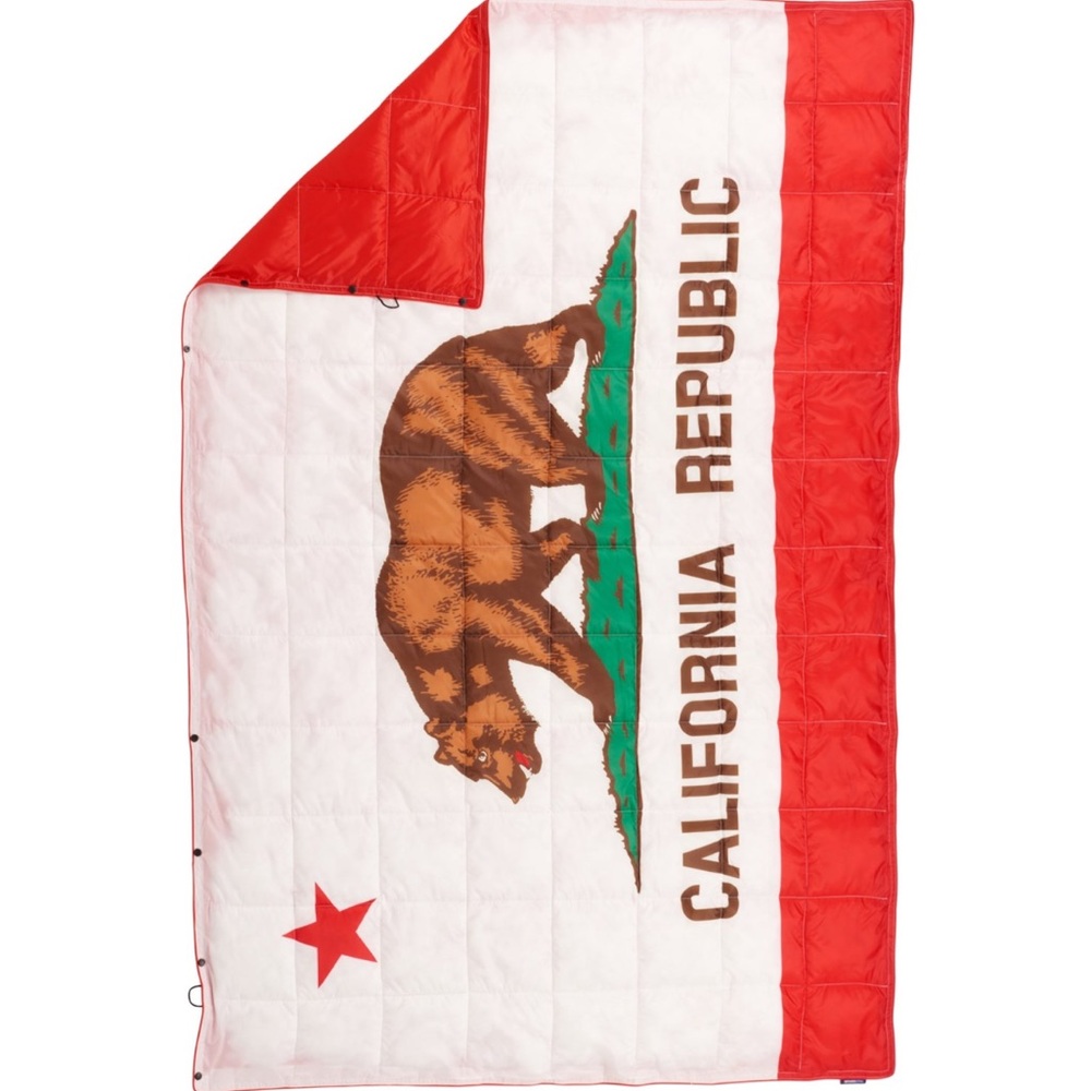 New! California Republic Bear Flag Quilt - 78”x53"